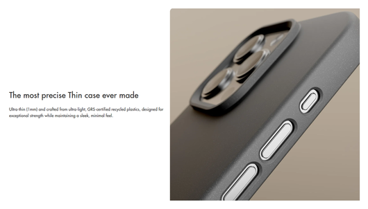Nudient Thin Case V6 Apple iPhone Air Hoesje MagSafe Zwart afbeelding 7