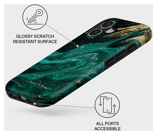 Burga Tough MagSafe Apple iPhone 17 Hoesje Back Cover Emerald Pool afbeelding 3