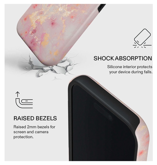 Burga Tough MagSafe Apple iPhone 17 Hoesje Back Cover Golden Coral afbeelding 3
