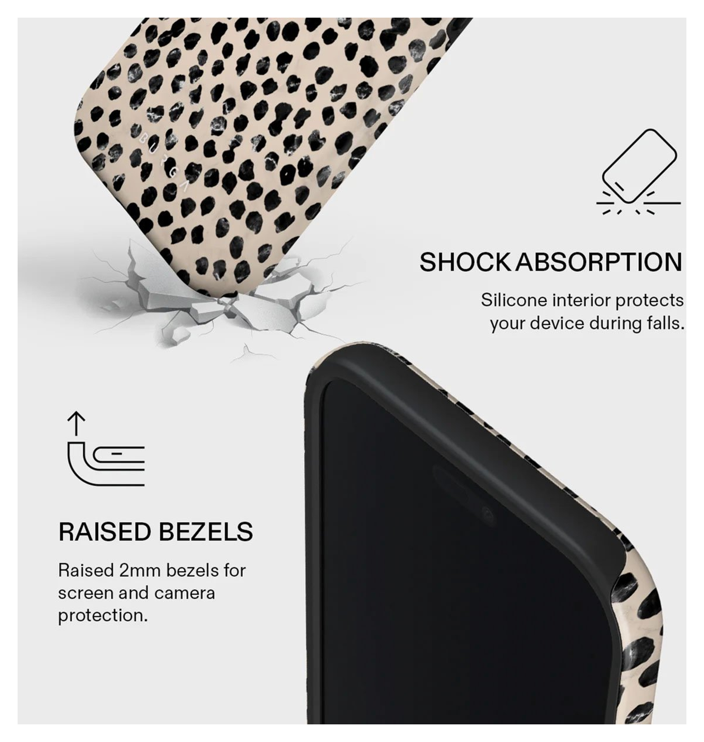 Burga Tough MagSafe Apple iPhone Air Hoesje Back Cover Almond Latte afbeelding 4