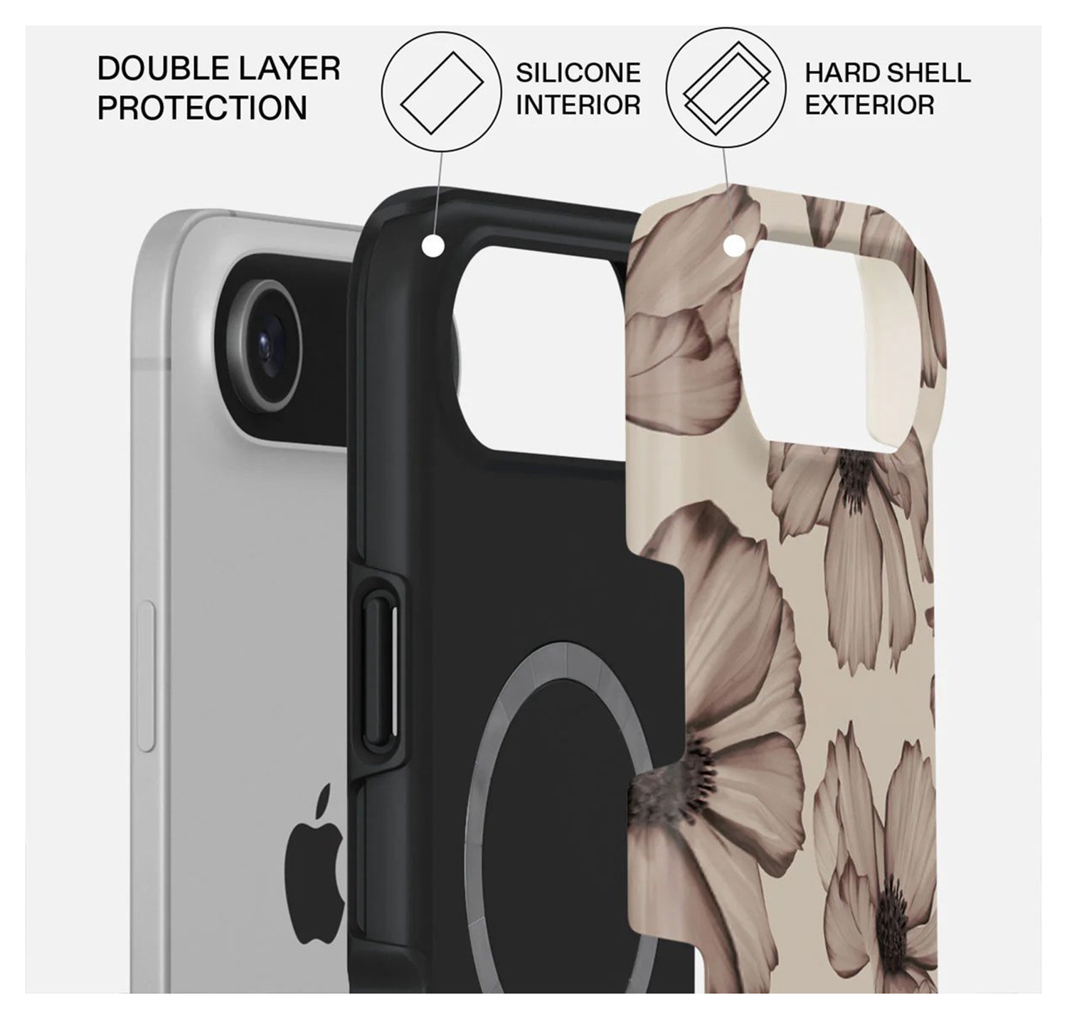 Burga Tough MagSafe Apple iPhone Air Hoesje Back Cover Barely Yours afbeelding 2