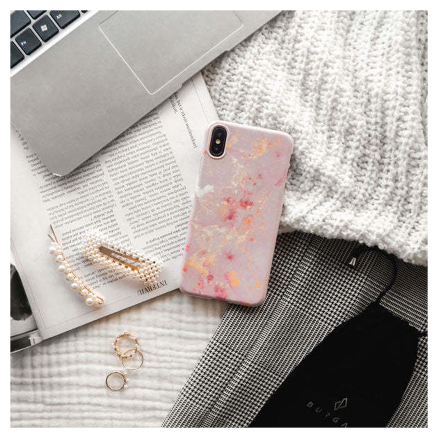 Burga Tough MagSafe Apple iPhone Air Hoesje Back Cover Golden Coral afbeelding 7