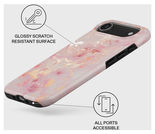 Burga Tough MagSafe Apple iPhone Air Hoesje Back Cover Golden Coral afbeelding 3