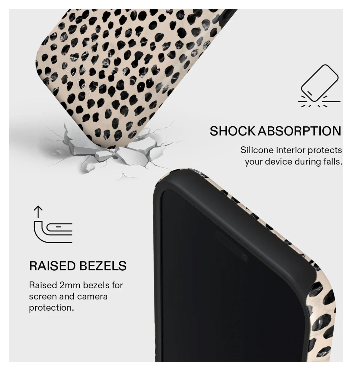 Burga Tough MagSafe Apple iPhone 17 Pro Hoesje Back Cover Almond Latte afbeelding 4