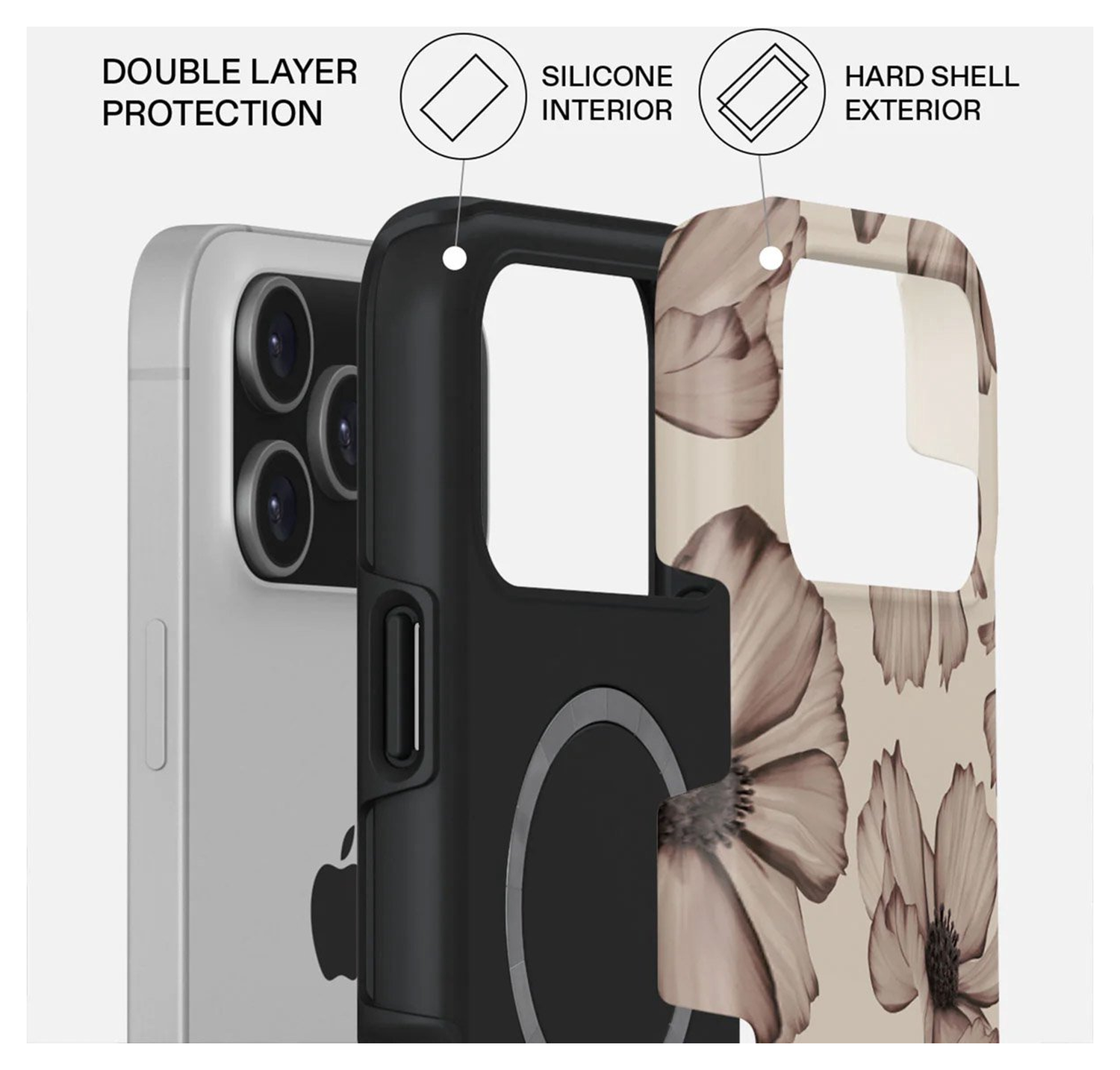 Burga Tough MagSafe Apple iPhone 17 Pro Hoesje Back Cover Barely Yours afbeelding 2