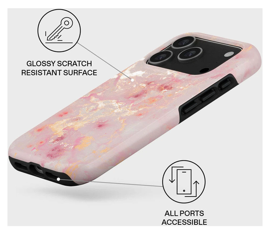 Burga Tough MagSafe Apple iPhone 17 Pro Hoesje Back Cover Golden Coral afbeelding 3