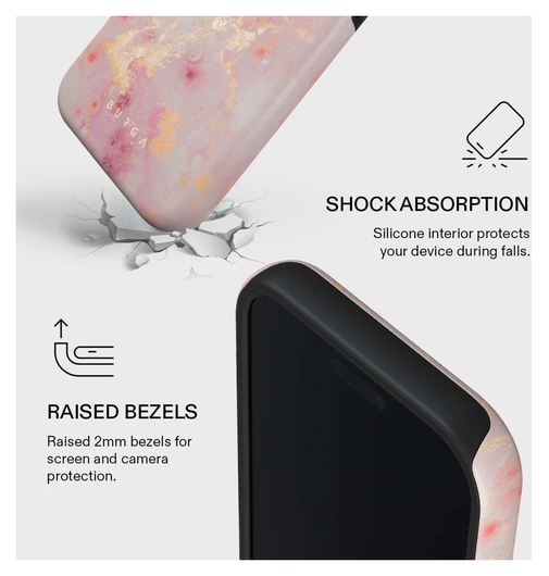 Burga Tough MagSafe Apple iPhone 17 Pro Hoesje Back Cover Golden Coral afbeelding 4
