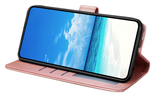 Xiaomi Redmi Note 14 Pro 4G Hoesje Vlinder Bloem Book Case Pasjeshouder Roze afbeelding 3