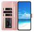 Xiaomi Redmi Note 14 Pro 4G Hoesje Vlinder Bloem Book Case Pasjeshouder Roze afbeelding 2