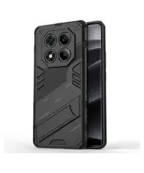 Xiaomi Redmi Note 14 Pro 4G Hoesje Shockproof Kickstand Back Cover Zwart afbeelding