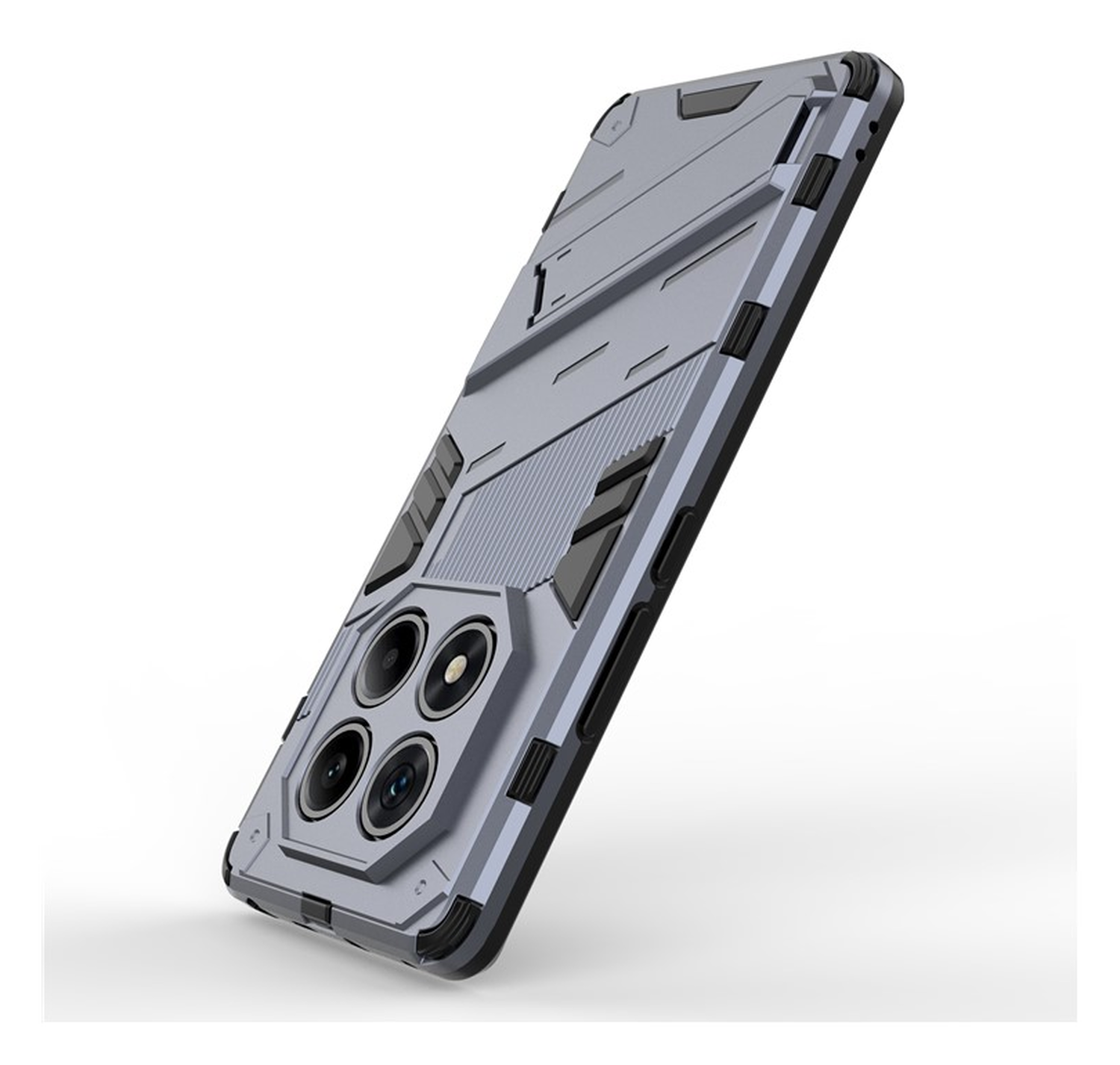 Xiaomi Redmi Note 14 Pro 4G Hoesje Shockproof Kickstand Back Cover Blauw afbeelding 3