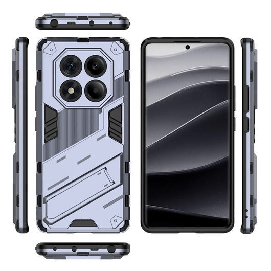 Xiaomi Redmi Note 14 Pro 4G Hoesje Shockproof Kickstand Back Cover Blauw afbeelding 4