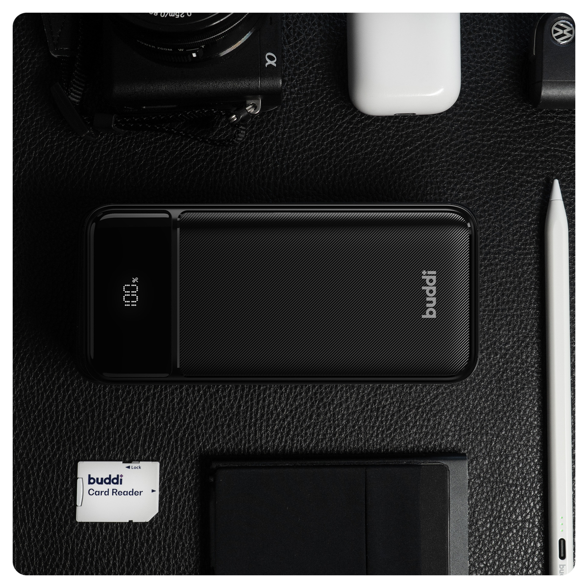 Buddi Boost 30.000 mAh Powerbank Met Display Duo Pack Zwart 22.5W afbeelding 14