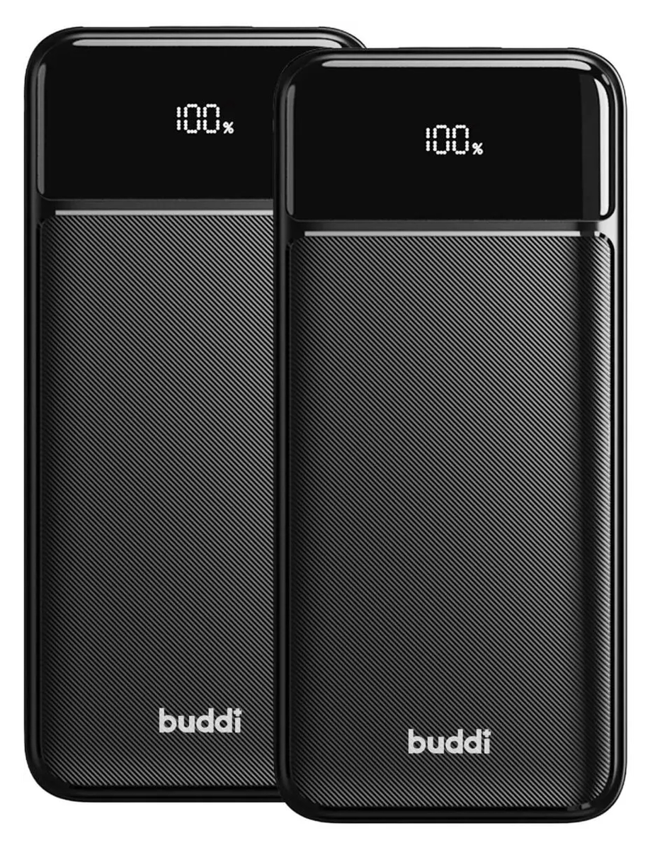 Buddi Boost 30.000 mAh Powerbank Met Display Duo Pack Zwart 22.5W afbeelding 16
