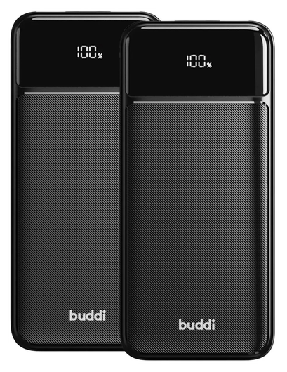 Buddi Boost 30.000 mAh Powerbank Met Display Duo Pack Zwart 22.5W afbeelding 16