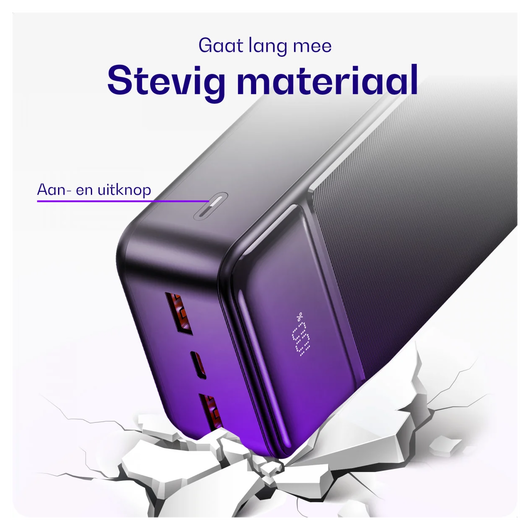 Buddi Boost 30.000 mAh Powerbank Met Display Duo Pack Zwart 22.5W afbeelding 5