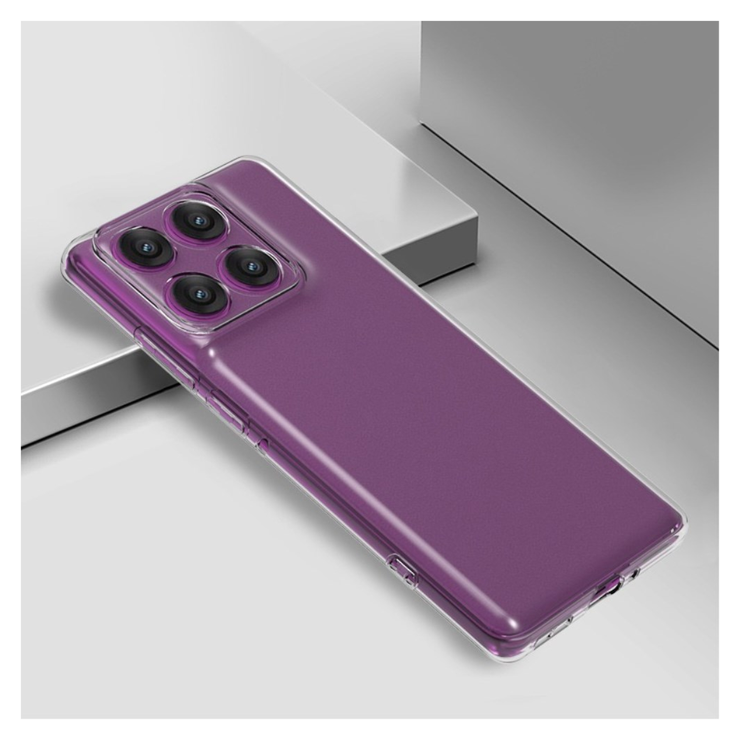 Motorola Edge 60 Hoesje Dun TPU Back Cover Transparant afbeelding 4