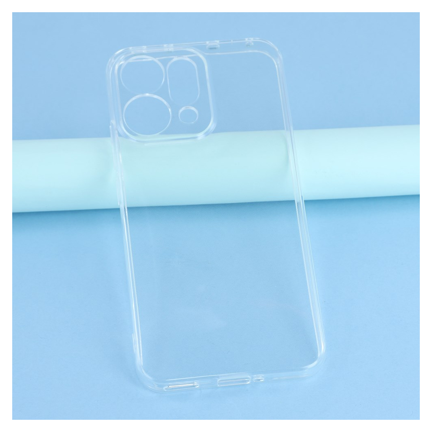 Oppo Reno 14 Pro Hoesje Dun TPU Back Cover Transparant afbeelding 3