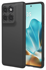 Motorola Edge 60 Hoesje Dun TPU Back Cover Matte Zwart afbeelding