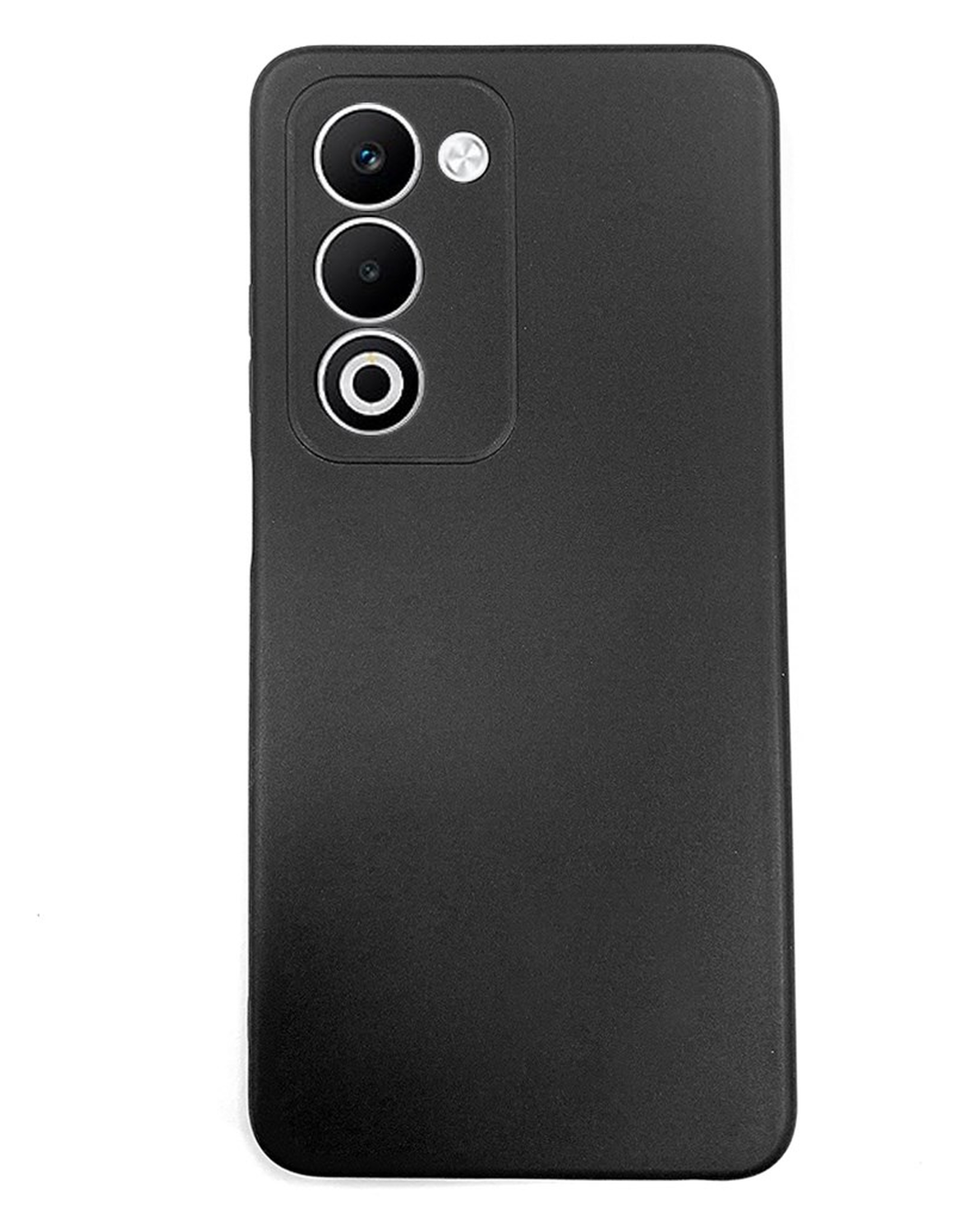 Oppo A5 (2025) Hoesje Dun TPU Back Cover Matte Zwart afbeelding 1