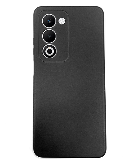 Oppo A5 (2025) Hoesje Dun TPU Back Cover Matte Zwart afbeelding 1