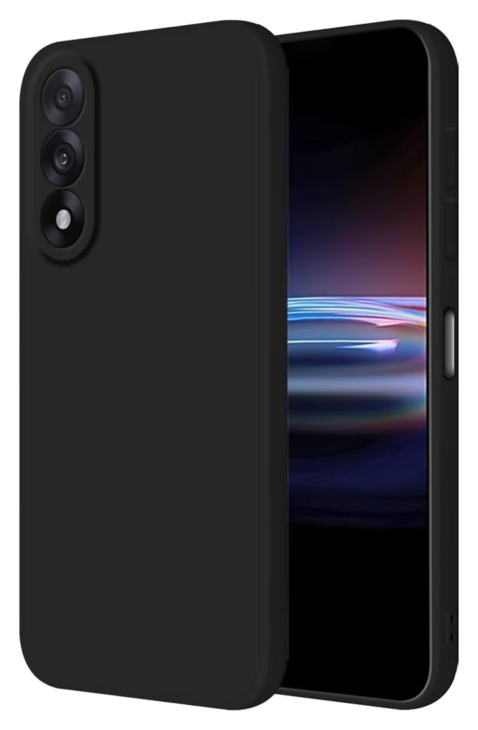 OnePlus Nord 5 Hoesje Dun TPU Back Cover Matte Zwart afbeelding 1