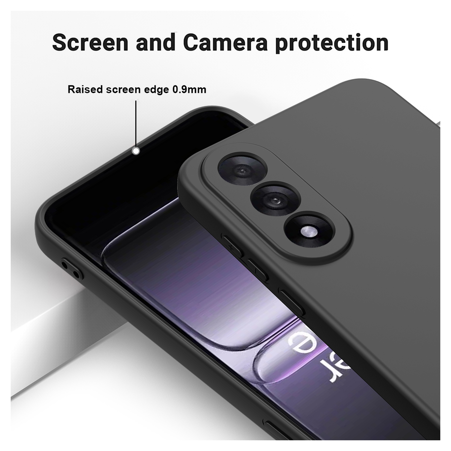 OnePlus Nord 5 Hoesje Dun TPU Back Cover Matte Zwart afbeelding 5