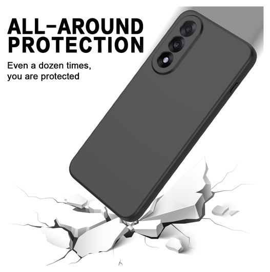 OnePlus Nord 5 Hoesje Dun TPU Back Cover Matte Zwart afbeelding 3