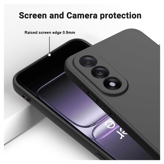 OnePlus Nord 5 Hoesje Dun TPU Back Cover Matte Zwart afbeelding 5