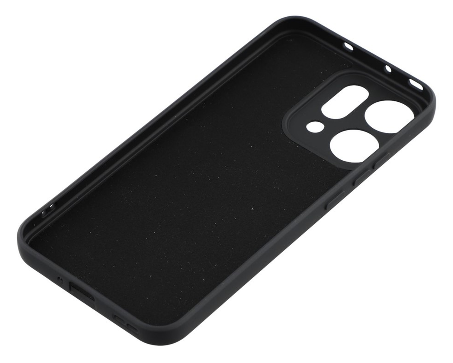 Oppo Reno 14 Hoesje Dun TPU Back Cover Matte Zwart afbeelding 5