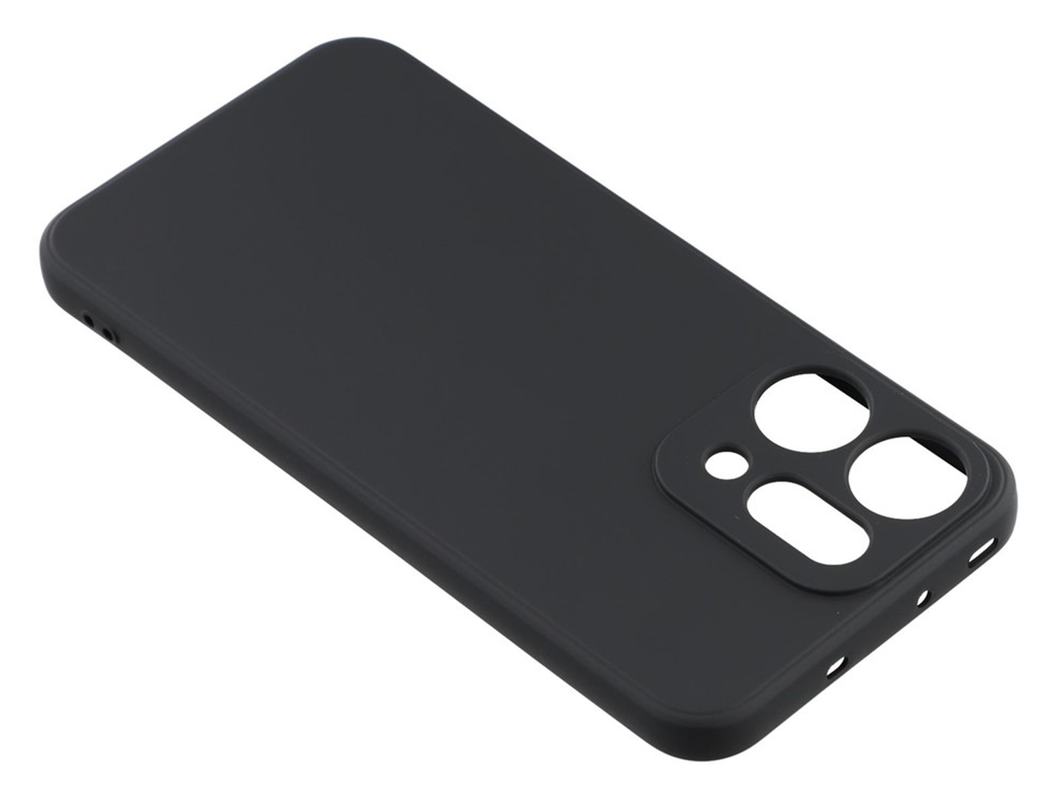 Oppo Reno 14 Pro Hoesje Dun TPU Back Cover Matte Zwart afbeelding 5