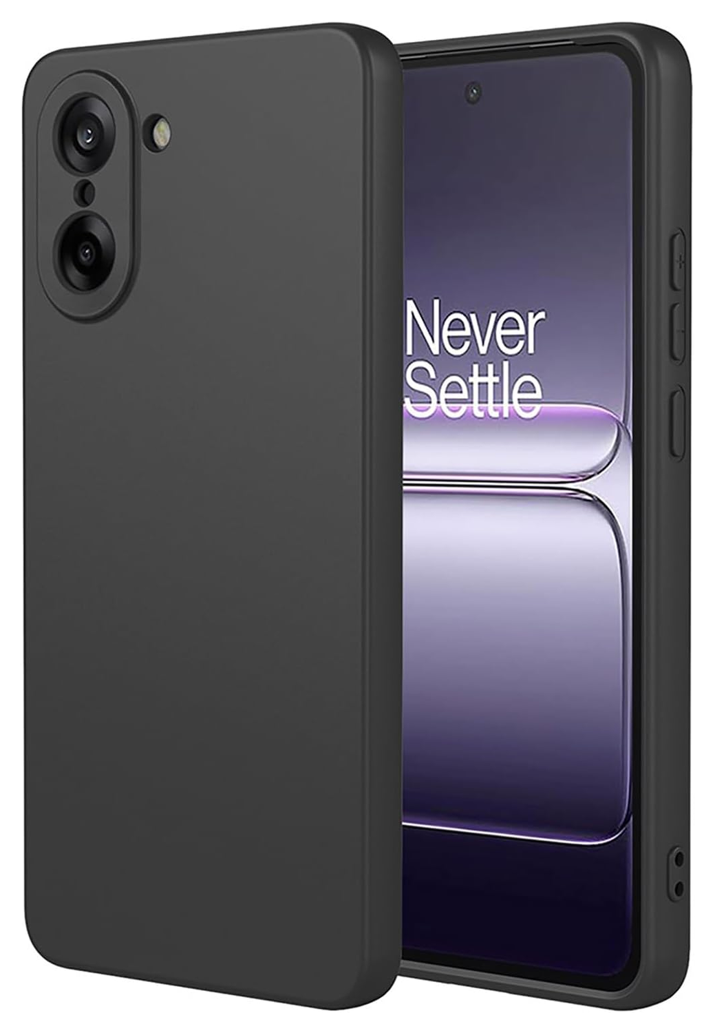 OnePlus Nord CE 5 Hoesje Dun TPU Back Cover Matte Zwart afbeelding 1