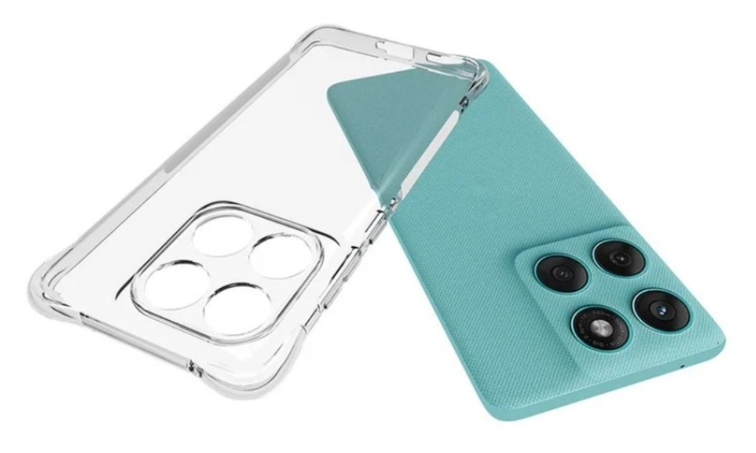 Motorola Edge 60 Hoesje Schokbestendig en Dun TPU Back Cover Transparant afbeelding 2