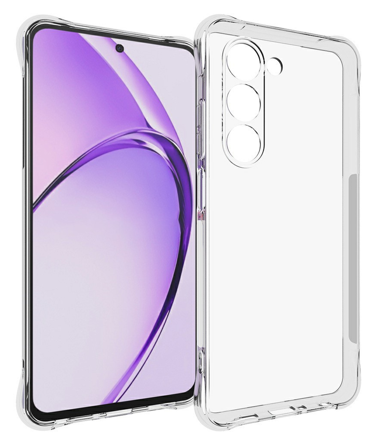 Oppo A5 (2025) Hoesje Schokbestendig en Dun TPU Back Cover Transparant afbeelding 1