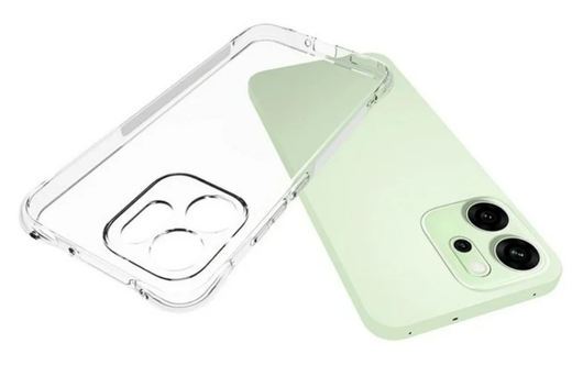 Oppo Reno 14 Hoesje Schokbestendig en Dun TPU Back Cover Transparant afbeelding 2