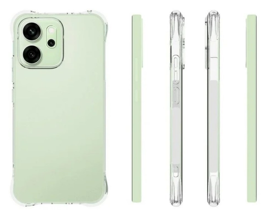 Oppo Reno 14 Hoesje Schokbestendig en Dun TPU Back Cover Transparant afbeelding 6
