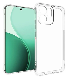 Oppo Reno 14 Hoesje Schokbestendig en Dun TPU Back Cover Transparant afbeelding