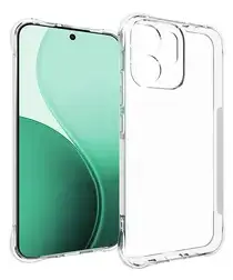 Oppo Reno 14 F Hoesje Schokbestendig en Dun TPU Back Cover Transparant afbeelding