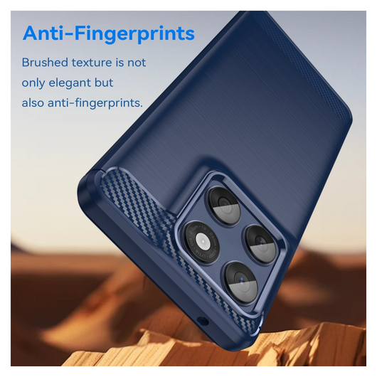Motorola Edge 60 Hoesje Geborsteld TPU Flexibele Back Cover Blauw afbeelding 4