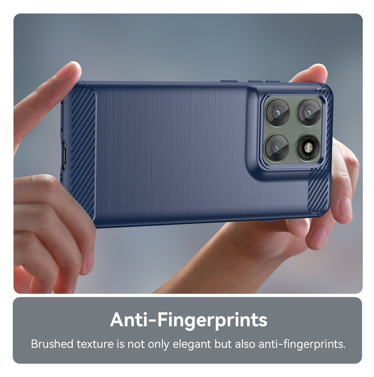 Motorola Edge 60 Pro Hoesje Geborsteld TPU Flexibele Back Cover Blauw afbeelding 6