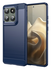 Motorola Edge 60 Pro Hoesje Geborsteld TPU Flexibele Back Cover Blauw