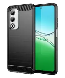 Oppo A5 (2025) Hoesje Geborsteld TPU Flexibele Back Cover Zwart afbeelding
