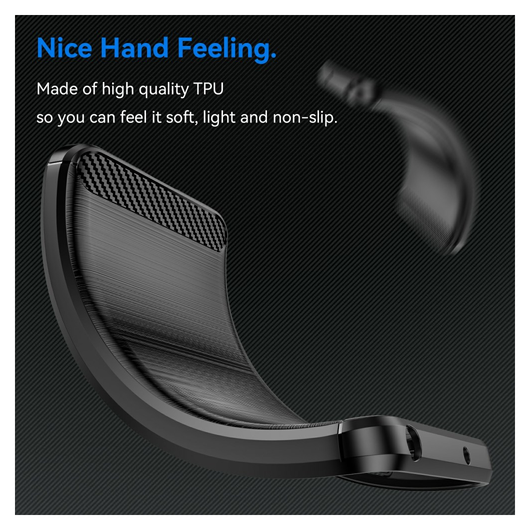 Oppo A5 (2025) Hoesje Geborsteld TPU Flexibele Back Cover Zwart afbeelding 5