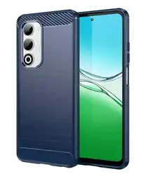 Oppo A5 (2025) Hoesje Geborsteld TPU Flexibele Back Cover Blauw afbeelding