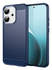 Oppo Reno 14 Hoesje Geborsteld TPU Flexibele Back Cover Blauw