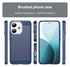 Oppo Reno 14 Hoesje Geborsteld TPU Flexibele Back Cover Blauw afbeelding 4