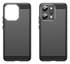 Oppo Reno 14 Pro Hoesje Geborsteld TPU Flexibele Back Cover Zwart afbeelding 2