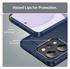 Oppo Reno 14 Pro Hoesje Geborsteld TPU Flexibele Back Cover Blauw afbeelding 7