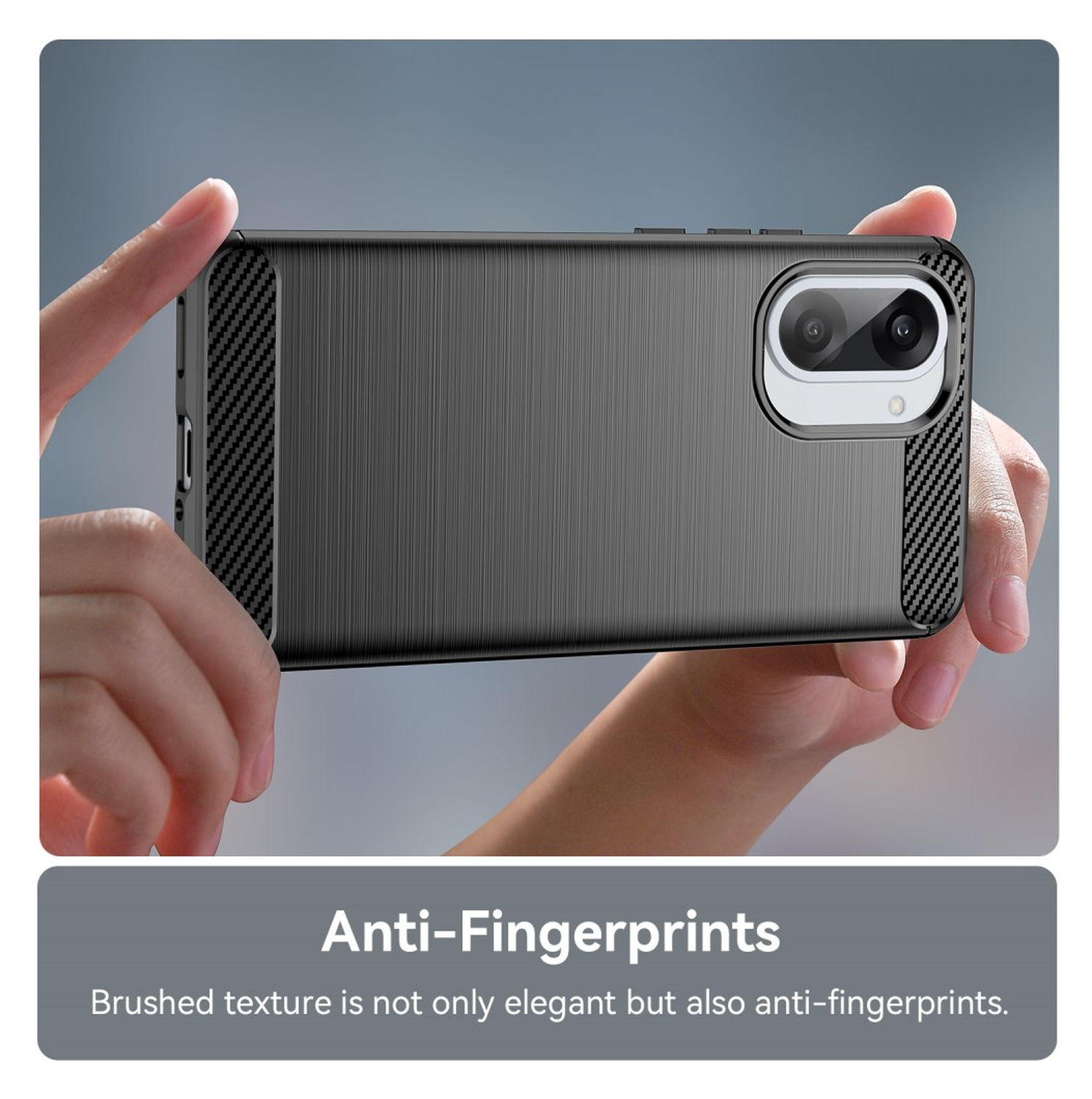OnePlus Nord CE 5 Hoesje Geborsteld TPU Flexibele Back Cover Zwart afbeelding 6