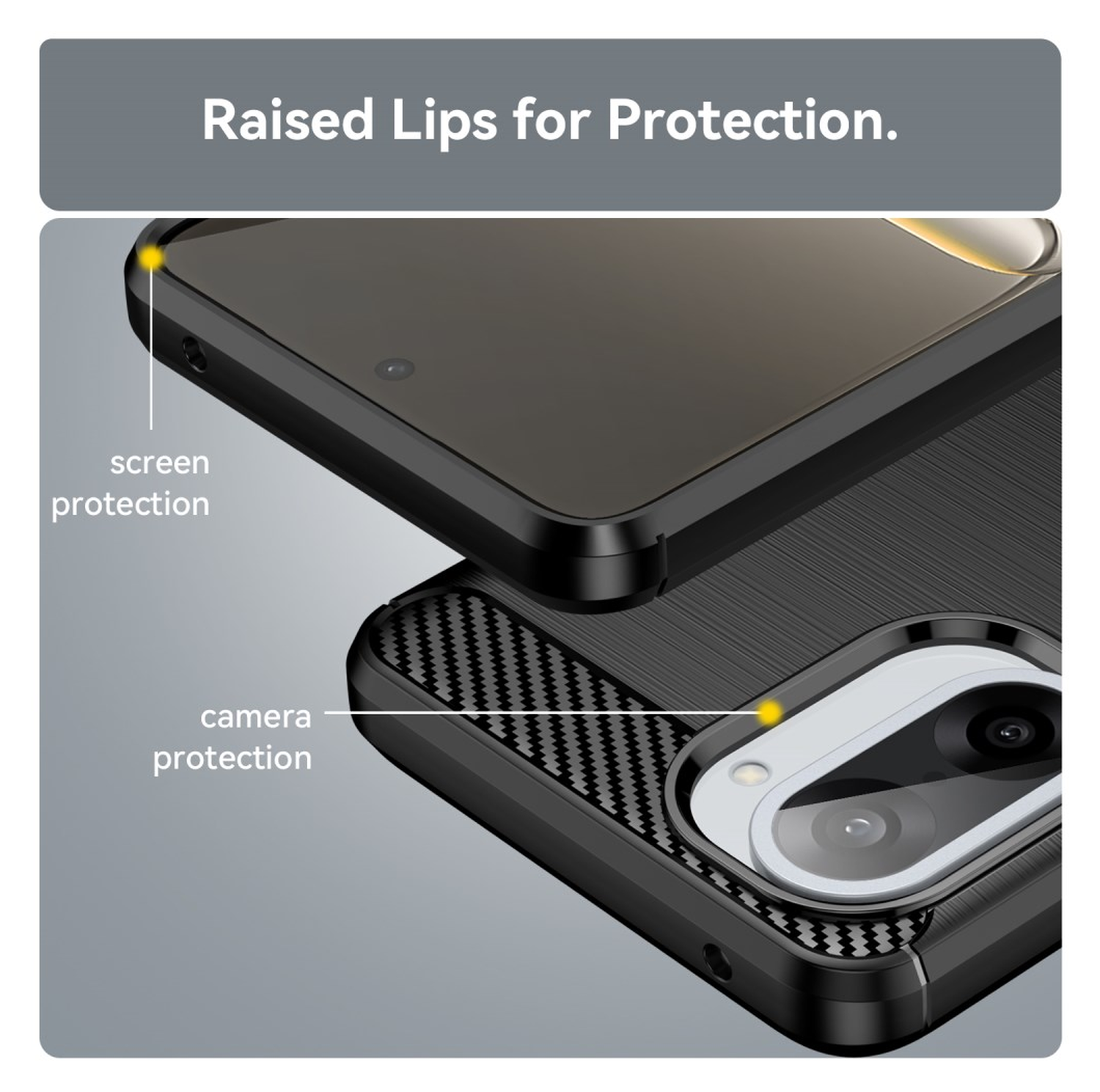 OnePlus Nord CE 5 Hoesje Geborsteld TPU Flexibele Back Cover Zwart afbeelding 7